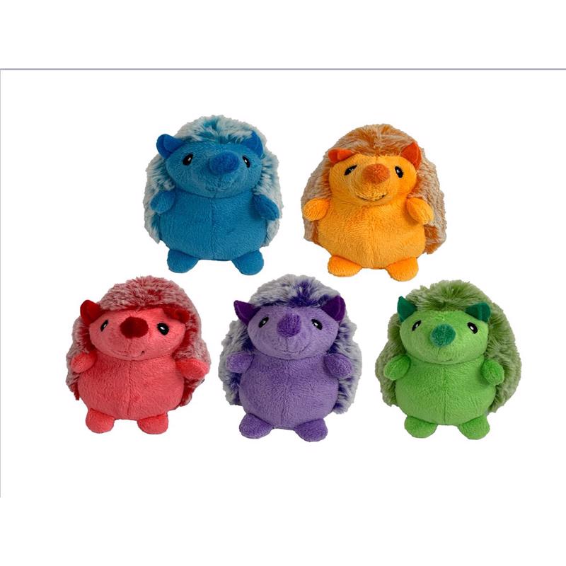 Multipet MiniPet Hedgehog Dog Toy 4'' (Assorted Color, 1 Pack)