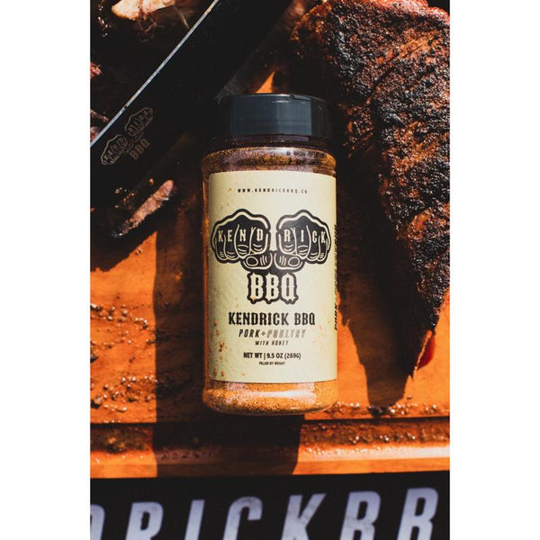 Kendrick BBQ - Pork and Poultry Rub 9.5 oz, Pack of 1 - Low Sodium - No MSG - Gluten FREE BK002R