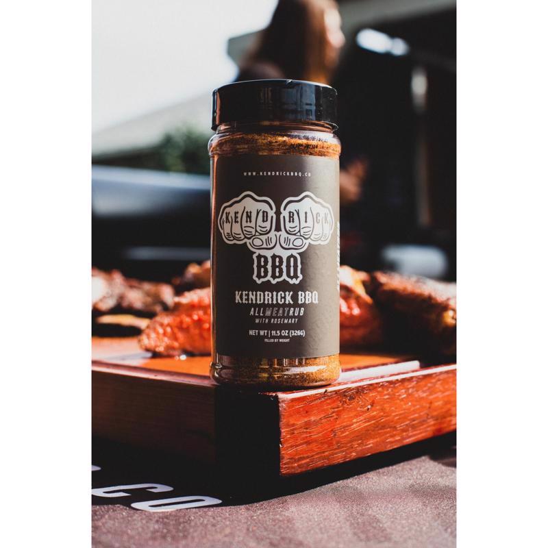 Kendrick BBQ - All Meat Rub with Rosemary 11.5 oz, Pack of 1 - No MSG - Gluten FREE