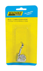 Seachoice Chrome-Plated Brass 50-36121 cabin door hook, Silver