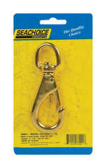 Seachoice 36901 Cast Brass 4-1/2 in. L Swivel Eye Snap Hook