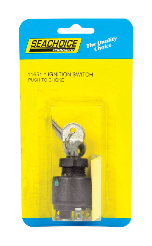 Seachoice Ignition Starter Switch for Johnson/Evinrude, Push to Choke