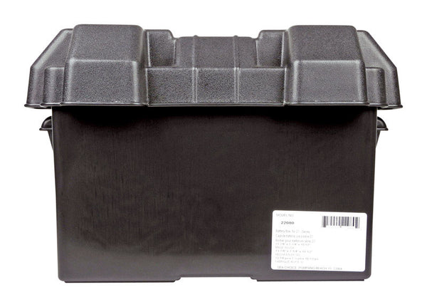Seachoice USCG-Approved Marine Group 27 Series Standard Battery Box with Strap & Mounting Kit 22080