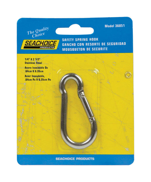 Seachoice Interlocking Spring Hook, 2.5 In. X 0.25 In., 240 Lb. Max Load 36851