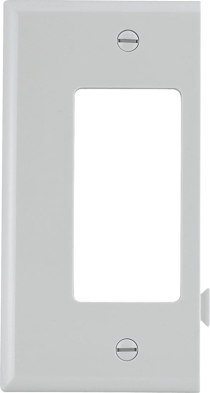 Eaton STE26W Polycarbonate 1-Gang Decorator Sectional Mid Size Wall Plate, White