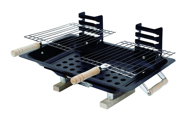 Marsh Allen Hibachi Charcoal 14.5 in. W Black Grill 30002