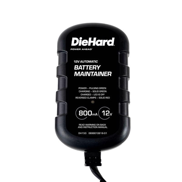 Diehard 8106521 12 V 0.8 Amps Automatic Battery Charger & Maintainer - Black DH150