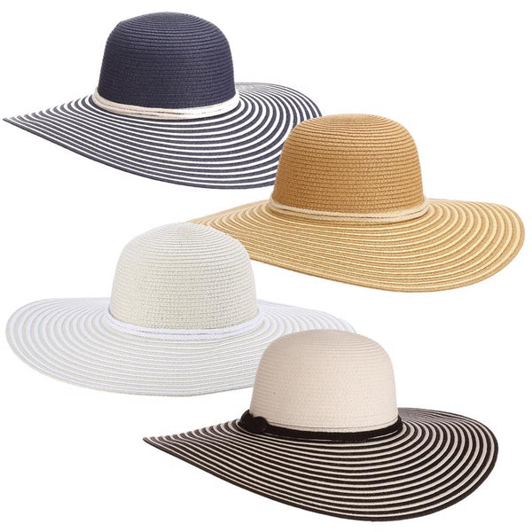 Panama Jack 8109743 Paper Braid Crown Hat Assorted - Pack of 12 Multicoloured PJL686
