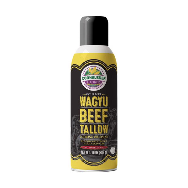 Cornhusker Kitchen Wagyu Beef Tallow Spray Cooking Spray -Gourmet Cooking Oil - 10 oz 81205