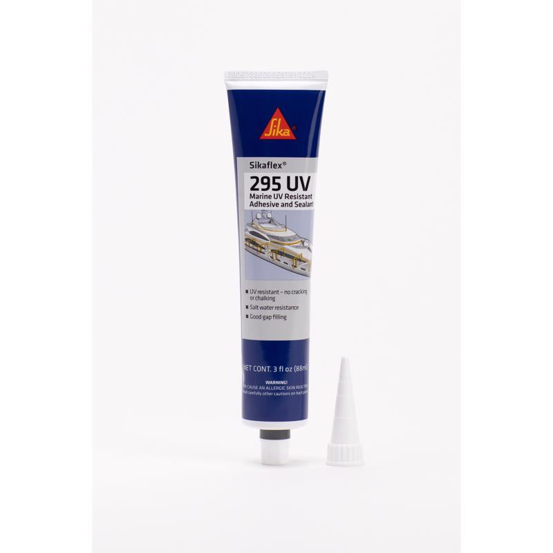 SIKA Sikaflex-295 UV White – UV & Saltwater Resistant Marine Adhesive Sealant, 3 oz Tube – Paintable, Sandable, Bonds Organic Glass