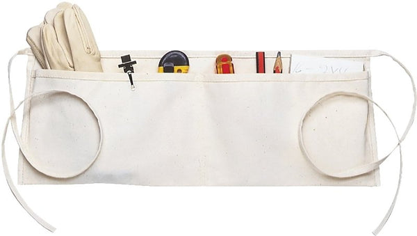 CLC C6 Tool Works Series Work Apron, 29 to 50 in Waist, Cotton, White, 2 pockets