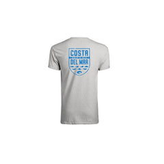 Costa Del Mar Species Shield Short Sleeve T Shirt, Gray Heather, Medium FQA400025-25TM