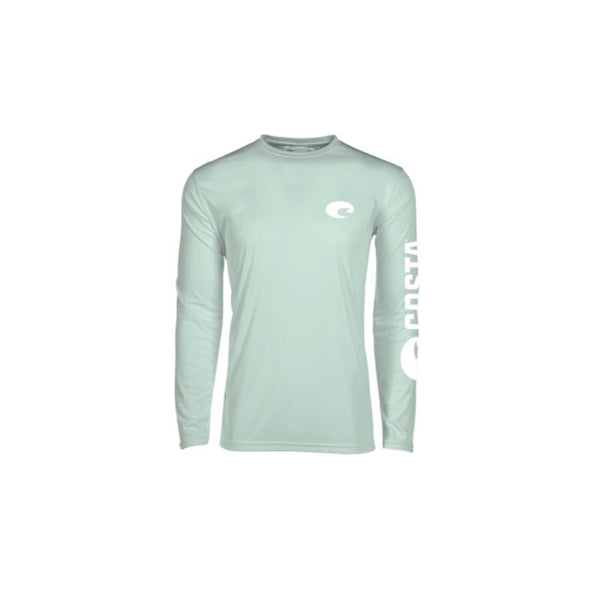 Costa Del Mar Tech Crew Performance Long Sleeve Shirt, Mint, 2XL FQA400035-4532X