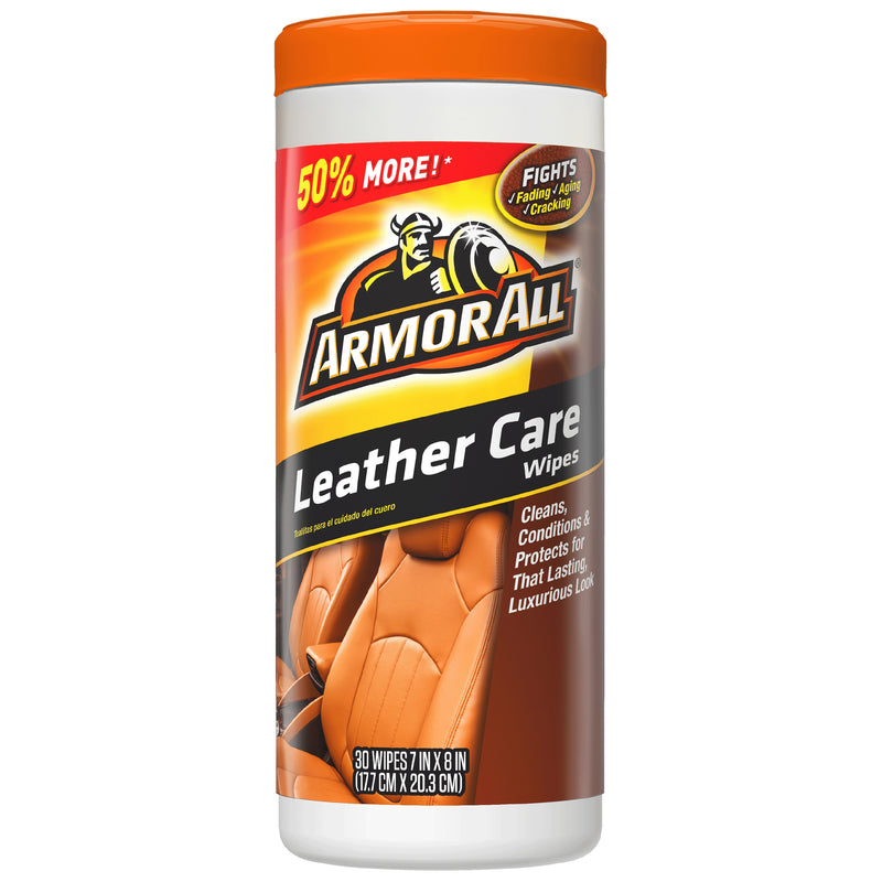 Armor All 8132326 Leather Cleaner, Assorted - 20 Wipes (Pack of 2)2