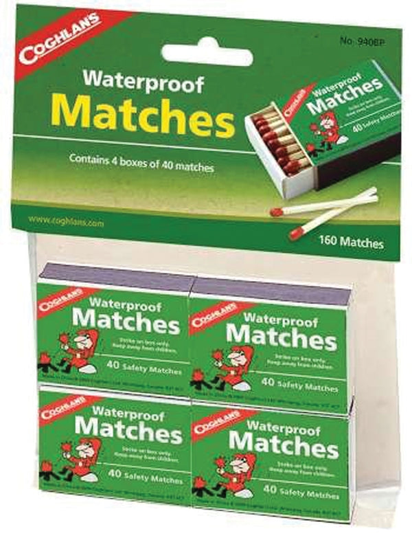 Coghlan's 940BP Waterproof Matches,  4 pack