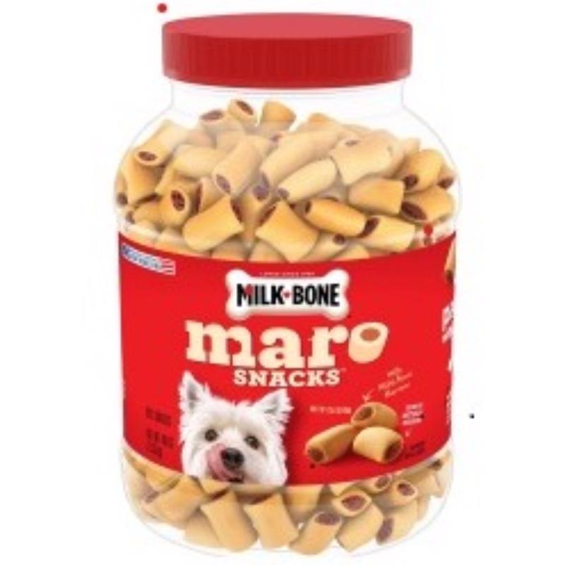 Milk-Bone MaroSnacks Small Dog Treats with Real Bone Marrow, 40 Oz. Canister