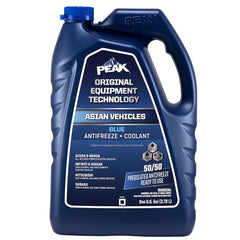 PEAK OET Extended Life Blue 50/50 Prediluted Antifreeze/Coolant for Asian Vehicles, 1 Gal. PABB53