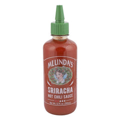 Melinda's Sriracha Hot Sauce - Classic, Gourmet Sriracha Sauce Made with Fermented Red Jalapeños & Garlic - Keto, Vegan, Non-GMO and Gluten Free Hot Sauce - 12oz, 1 Pack ME62004