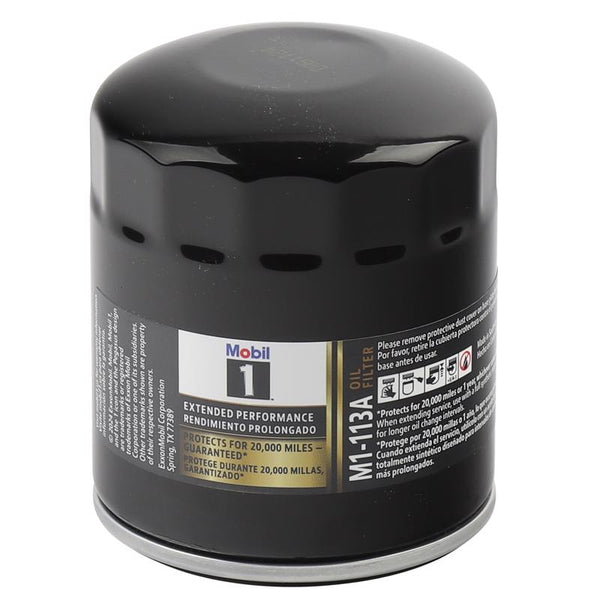 MobilOil Filter, Extended Performance, Canister, Screw-On, 3.08 in Tall, 13/16-16 in Thread, Steel, Black, GM, Each M1-113A