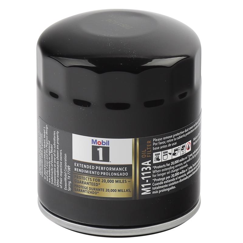 MobilOil Filter, Extended Performance, Canister, Screw-On, 3.08 in Tall, 13/16-16 in Thread, Steel, Black, GM, Each