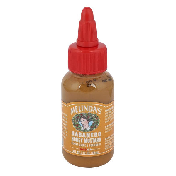 Melinda's Hot Habanero Honey Mustard Pepper Sauce Mini Squeeze Bottle 2 oz ME27109