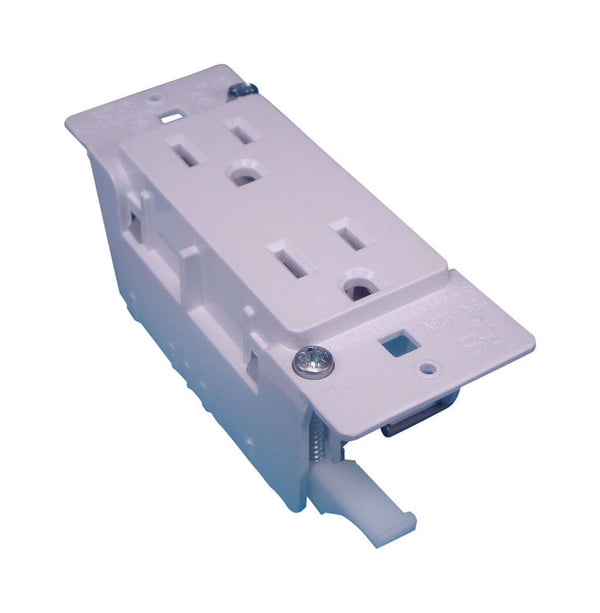 UNITED STATES HDW E-120C Duplex Receptacle, 1-9/16 x 4-1/4"