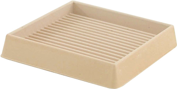 Shepherd Hardware 9168 3-Inch Square Rubber Furniture Cups, 2-Pack