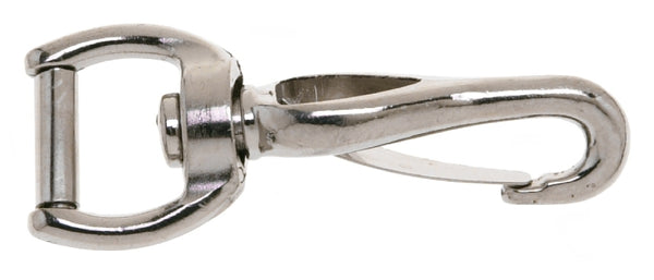 DayMark Campbell T7615802 Swiveling Spring Snap, Die Cast Zinc, Nickel Plated, 5/8" Strap Eye, 7/32" Opening, 1-3/4" Length, 30 lbs Load Capacity, (Pack of 10)