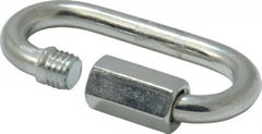 Campbell T7645106V Quick Snap Link, 1/8 in, 220 lb Working Load, Steel, Zinc