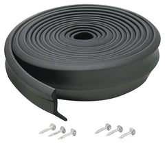 M-D Building Products 03749 16 ft. Black Rubber Garage Door Bottom Seal