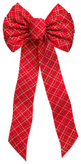 Holiday Trims 6061 Bows, Plaid Glitter, 7 Lp (7-Pack)