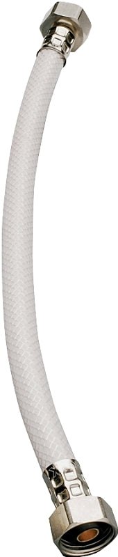 Plumb Pak PP23884 Ez Faucet Supply Tube, 1/2 in, Fip, 16 in L, Vinyl