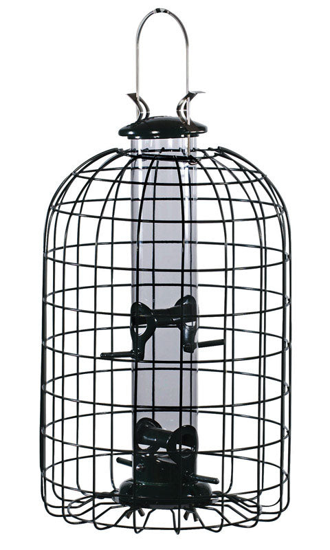 WOODLINK LTD. Audubon Wild Bird 1.25 lb. Plastic/Wire Caged Tube Bird Feeder 4 Ports 23815