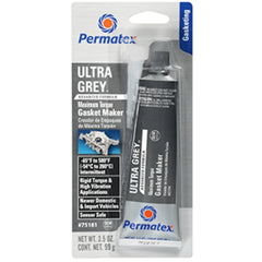 Permatex 82194 Ultra Grey Rigid High-Torque RTV Silicone Gasket Maker, Sensor Safe And Non-Corrosive, For High Torque And Vibration Resistant Applications, 3 oz