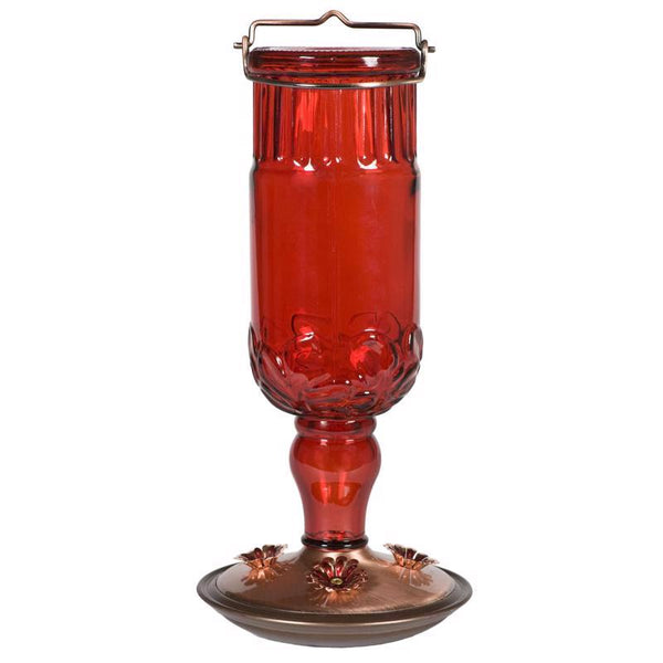 Perky-Pet 8119-2 Red Antique Bottle Hummingbird Feeder