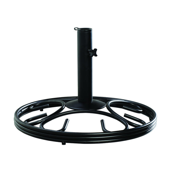 Living Accents Black Cast Iron Umbrella Base 19-1/2 in. W x 13 in. H 28580MB