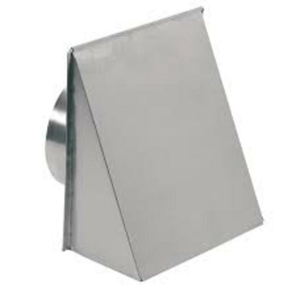 Broan 643 8" Round Duct Aluminum Wall Cap with Damper, Aluminum