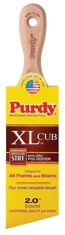 2" Purdy 144153320 XL Cub Angled Sash Paint Brush, Tynex Orel