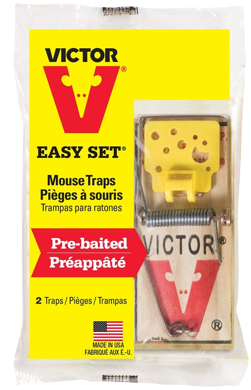 VICTOR Easy Set Mouse Trap - 2Pk