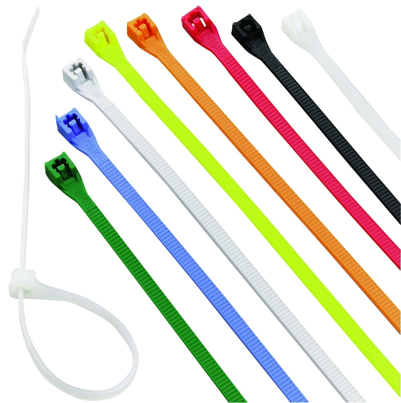 Calterm 73240 4 in. Assorted, Nylon Cable Tie, Various Colors