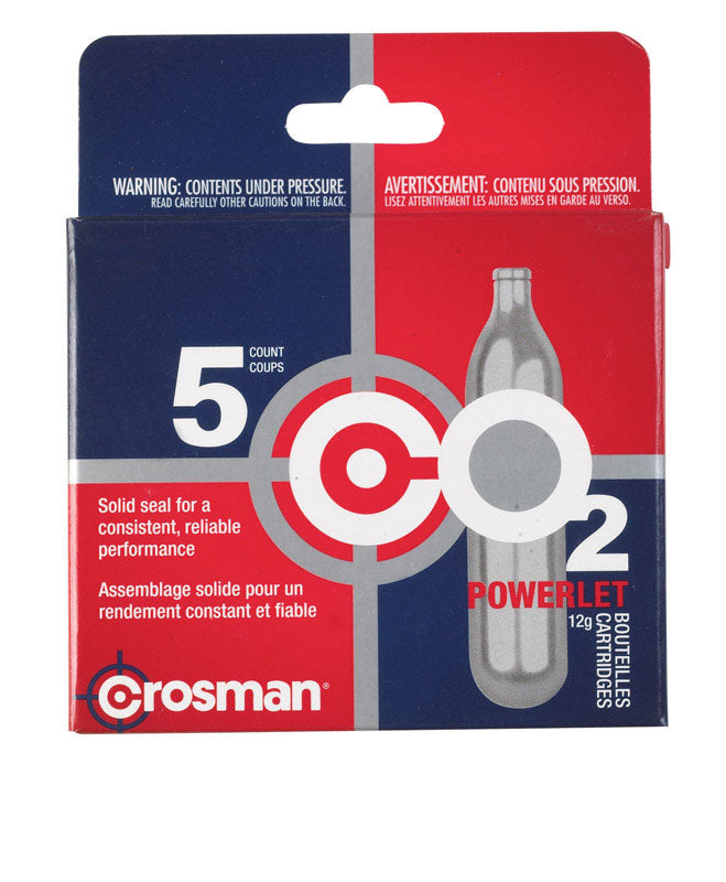Crosman 5-Count CO2 Cartridges For Air Rifles And Air Pistols