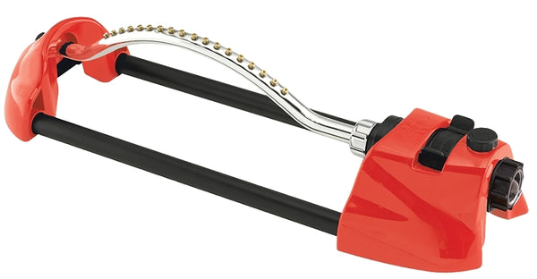 Dramm Nozzle Jets, Red 15001 ColorStorm Premium Metal Oscillating Sprinkler with Brass 10-15001