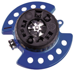 Dramm 15025 ColorStorm 9-Pattern Turret Sprinkler with Heavy-Duty Metal Base, Blue 10-15025