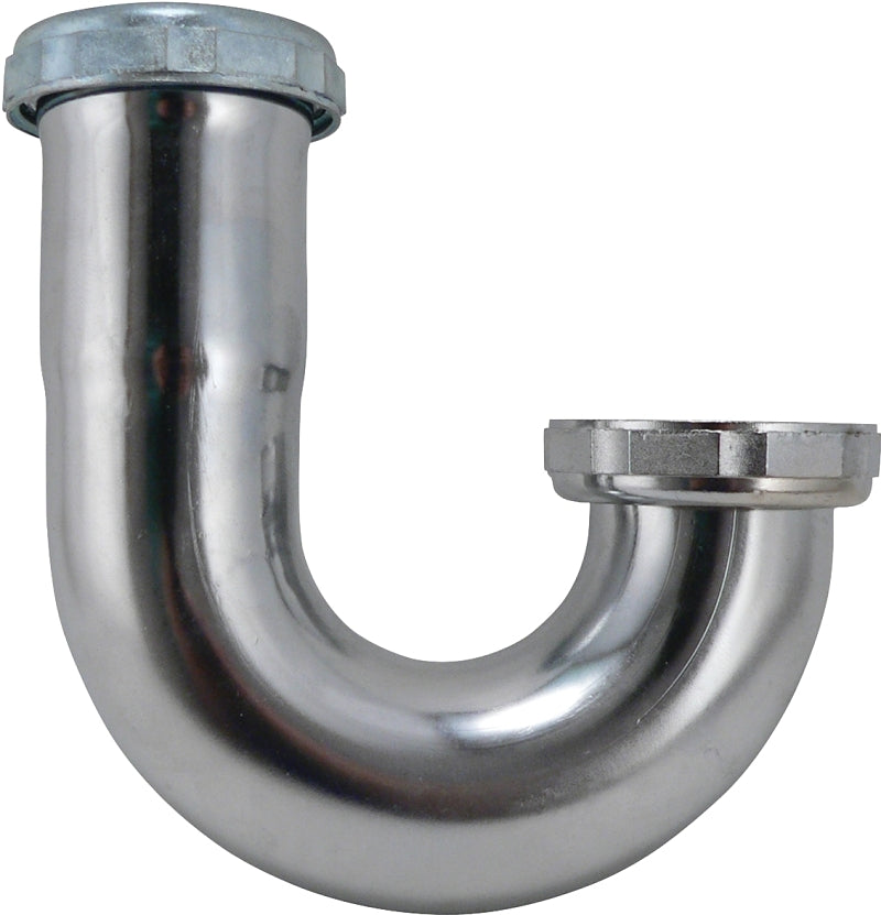Plumb Pak PP20207 Sink Trap J-Bend with, 1-1/2 In, Brass