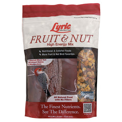 Lyric Fruit and Nut Wild Bird Seed - High Energy Wild Bird Food Mix - Attracts Woodpeckers, Chickadees & Other Songbirds - 5 lb bag 26-47343