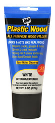 DAP Plastic Wood All Purpose Latex Wood Filler, White, 6 Oz (7079800585)