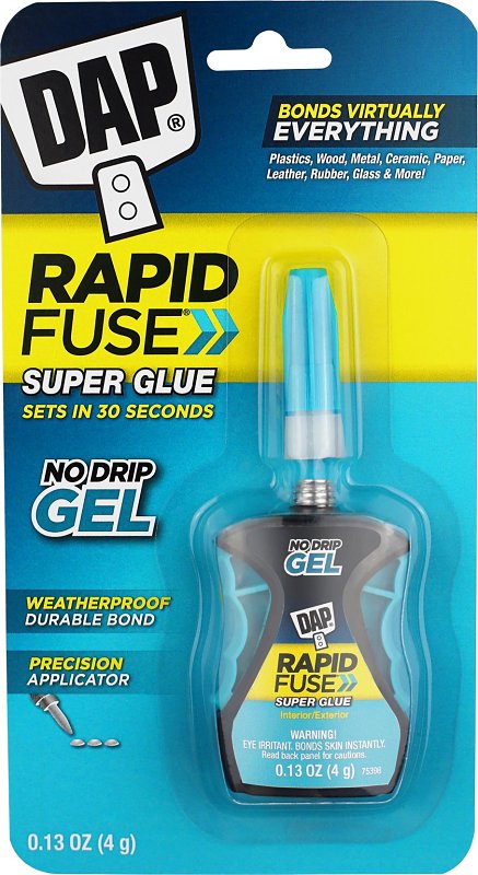 DAP RapidFuse Gel Adhesive Control Applicator, 0.13 Oz (7079800179), Clear