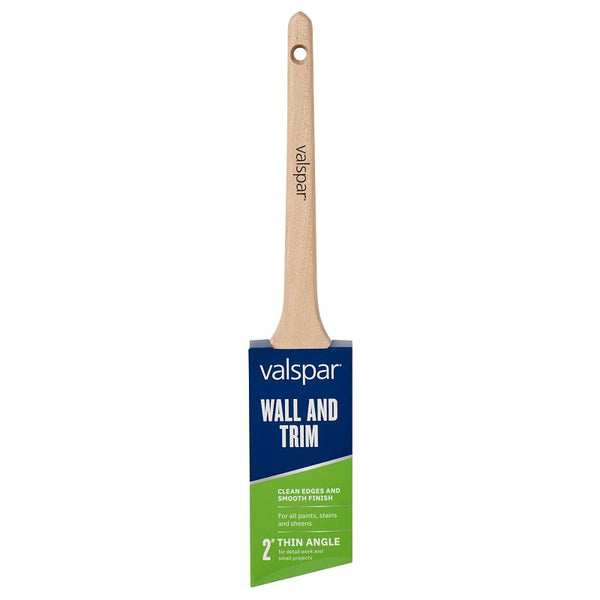 Valspar Wall and Trim 882545300 Sash Brush, 2 in W, Angle Brush, Polyester Bristle, 1/PK