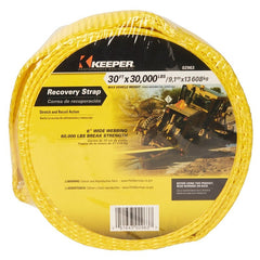 Keeper 02963 Vehicle Recovery Strap, Yellow