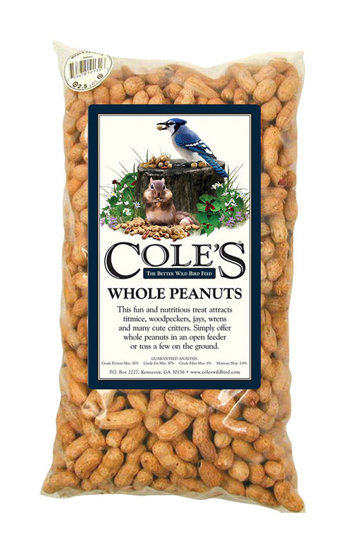Cole's WP02 Whole Peanut Bird Food, 2.5-Pound